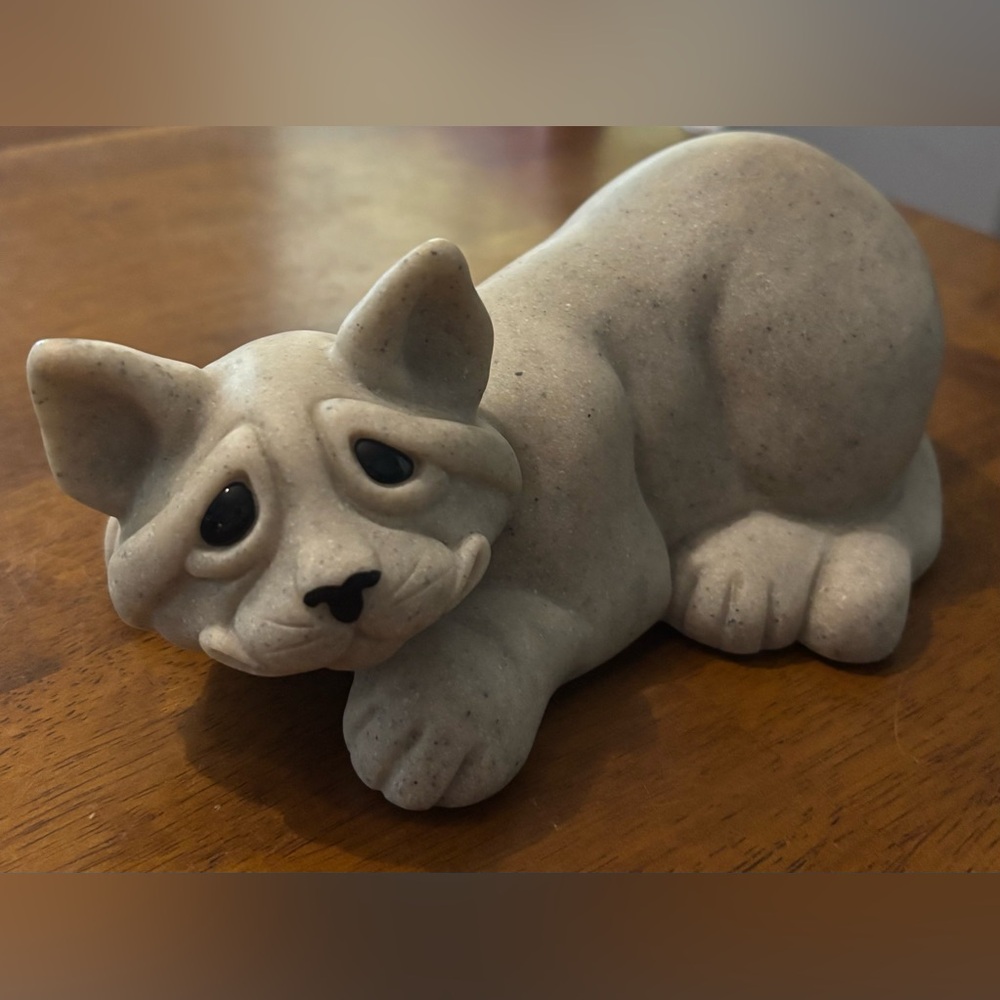 Quarry Critters Caz Cat Figurine Second Nature Design